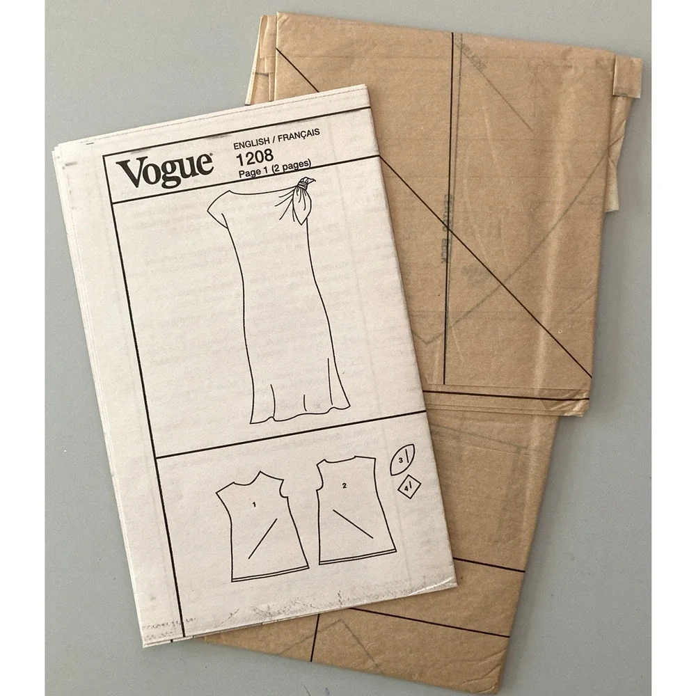 Vogue 1208 Tom and Linda Platt Elegant Evening Couture Dress Sz 14-20 UC 2010